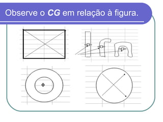 Observe o  CG  em relação à figura.  