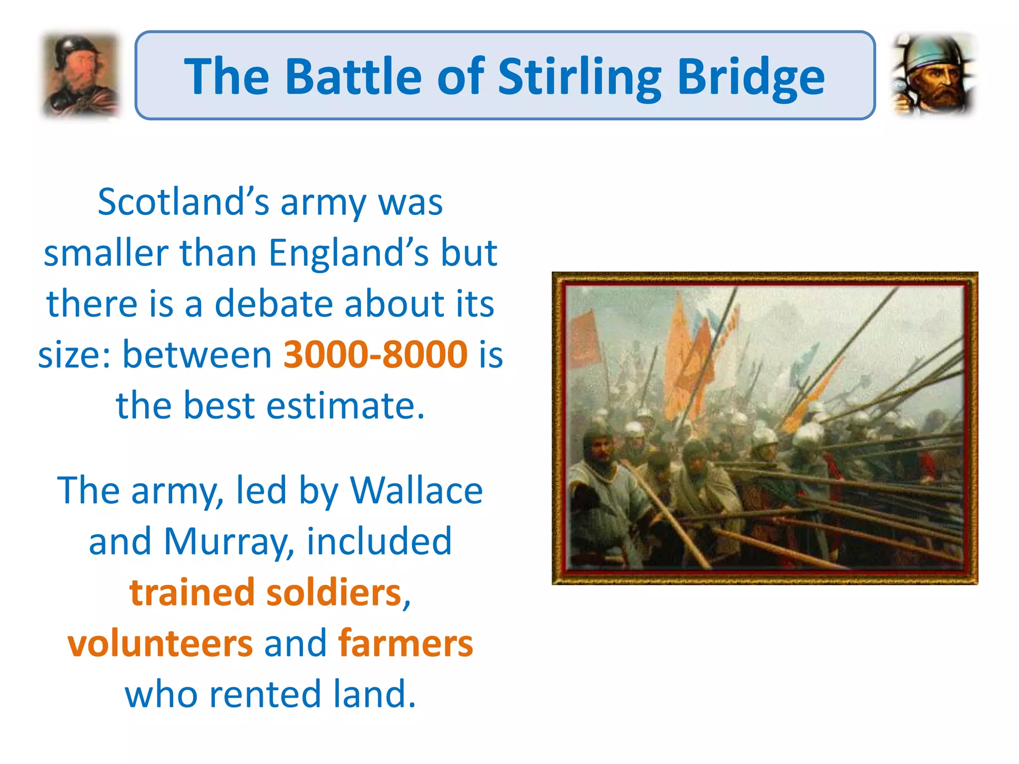 Scottish Wars of Independence - the battle of stirling bridge | PPTX