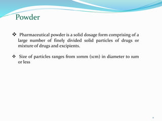 Powder Form aseptic process technology | PPTX