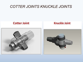 COTTER JOINTS KNUCKLE JOINTS
 