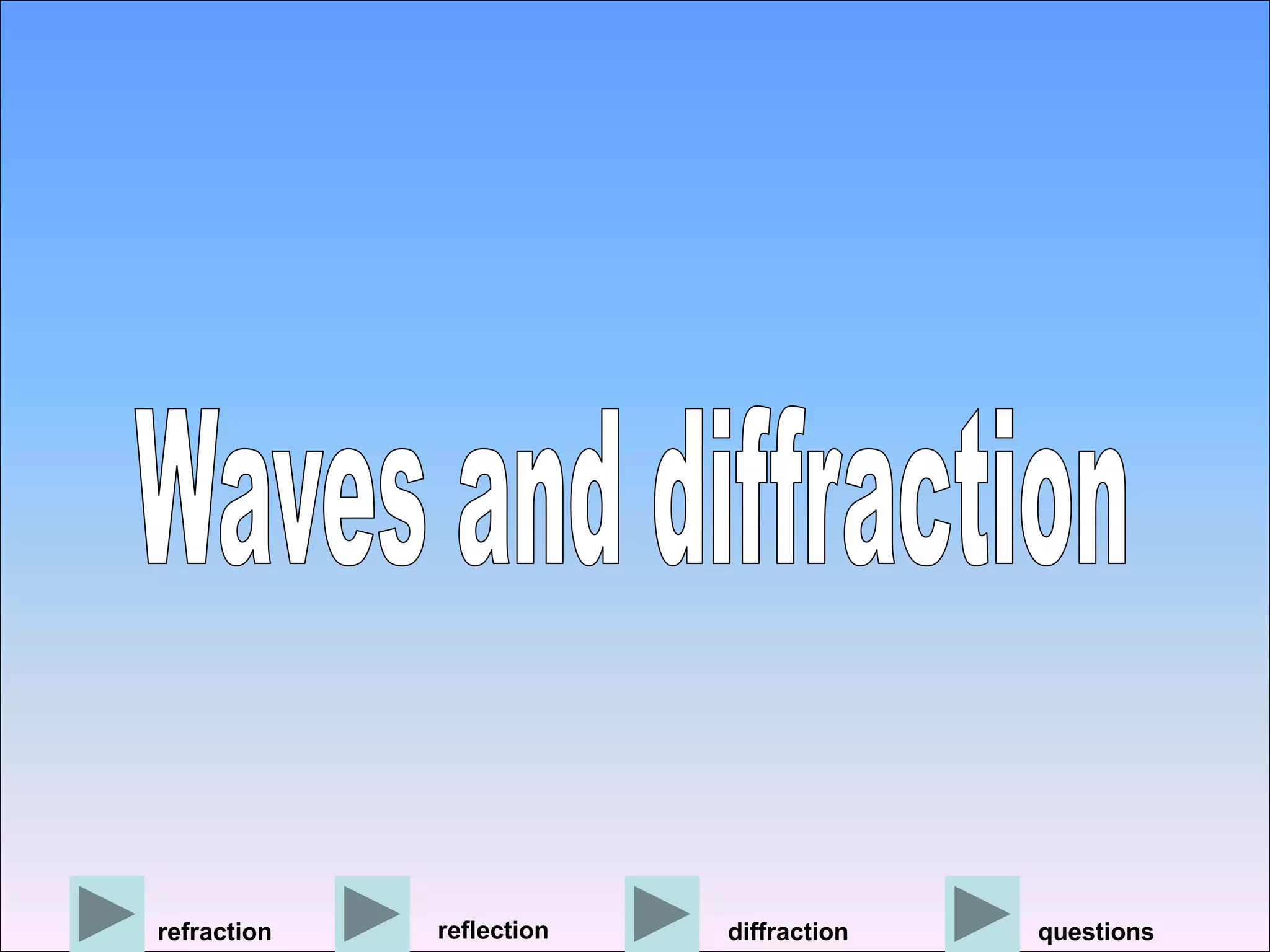 Diffraction through Gaps, At Edges and Transmission.ppt