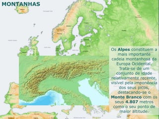 Geografia da Europa 2015/2016 - Orografia e Hidrografia | PPTX