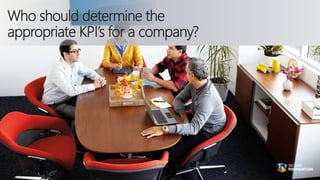 Who should determine the
appropriate KPI’s for a company?
 