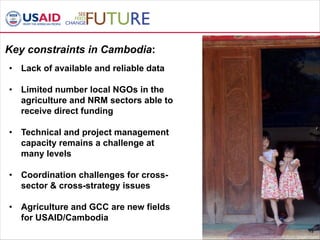 NRM and GCC – Cambodia example