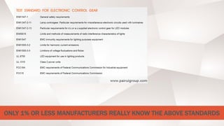ONLY 1% OR LESS MANUFACTURERS REALLY KNOW THE ABOVE STANDARDS
 