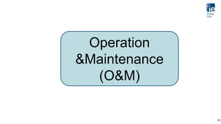 Operation
&Maintenance
(O&M)
30
 