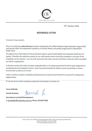 Reference Letter - CW