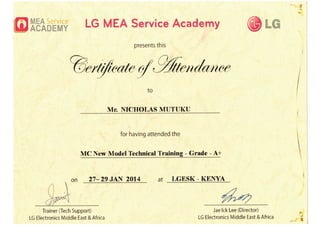 LG -MC Technical Training-jan-2014