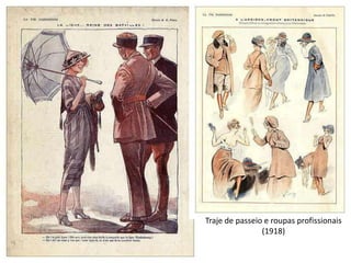 Traje de passeio e roupas profissionais
(1918)
 