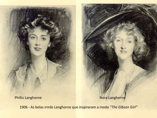 Phillis Langhorne Nora Langhorne
1906 - As belas irmãs Langhorne que inspiraram a moda “The Gibson Girl”
 