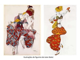Ilustrações de figurino de Léon Bakst
 