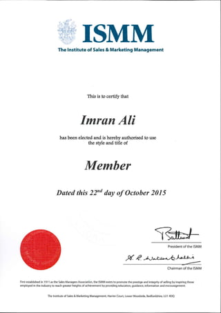 ISMM-Membership