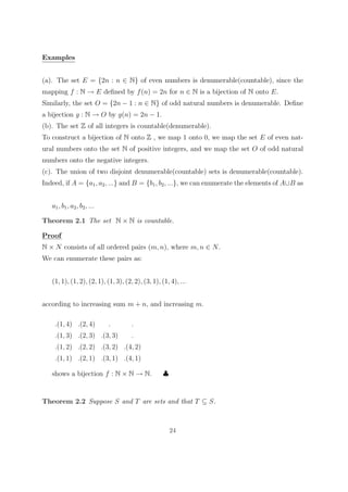 Denumerable Set Examples SMA206_NOTES | PDF