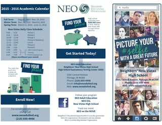 NEO New Vistas High School Brochure Final