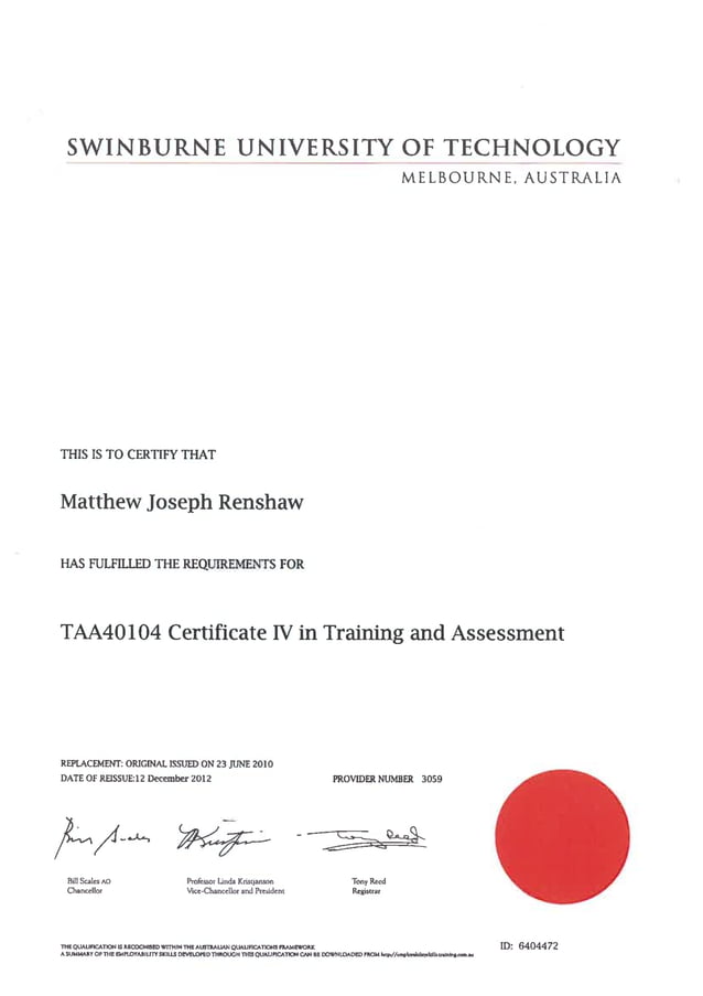 cert iv in training and assessment (2) PDF