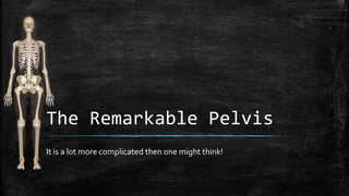 The Remarkable Pelvis
It is a lot more complicated then one might think!
 