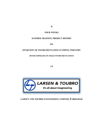 Lt Report Sample L&T REPORT | DOC