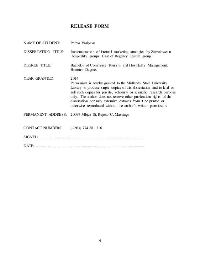 Dissertation help service quality hospitality industry zimbabwe