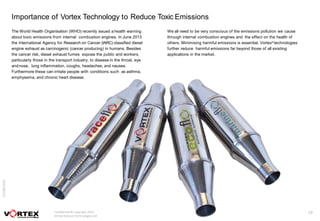 Vortex Muffler Slideshow Vortex A4 Product Overview | PPTX