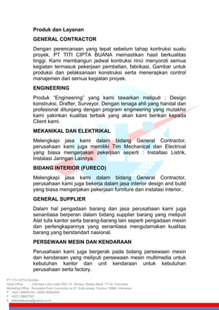COMPANY PROFILE TCB INTERIOR | PDF