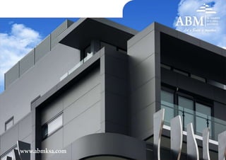 ABMAL AMOUDI
BUILDING
MATERIAL
Let`s Build it togather
www.abmksa.com
 
