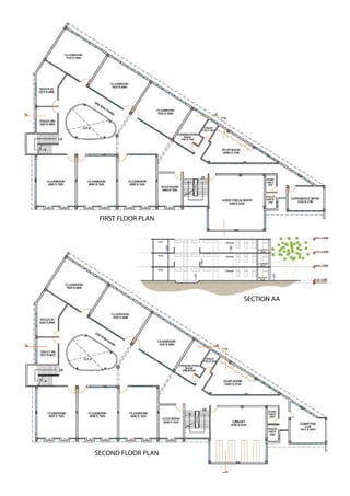FIRST FLOOR PLAN
SECOND FLOOR PLAN
SECTION AA
 