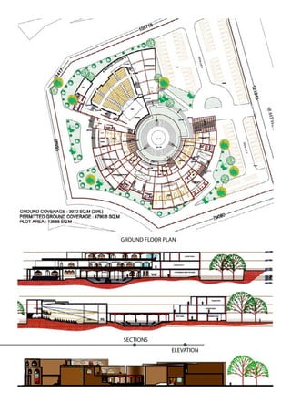 GROUND FLOOR PLAN
SECTIONS
ELEVATION
 