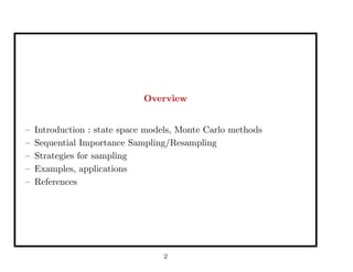 Sampling strategies for Sequential Monte Carlo (SMC) methods | PDF