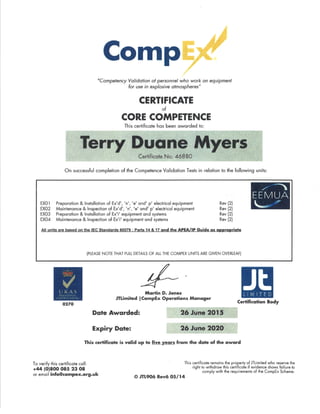 CompEx Certification