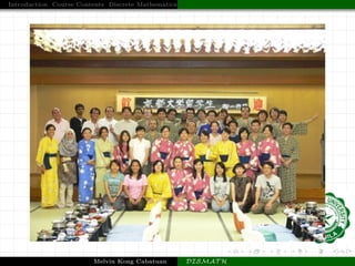 DISMATH_Intro_Admin | PDF | Educational Assessment | Education