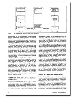 British Telecom: Expert Systems for Telecommunications Policy Analysis