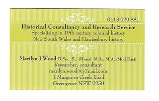 MJ Wood business card