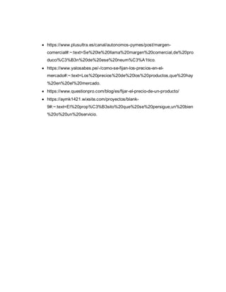 Autoevaluación de Estudio de Mercado | PDF