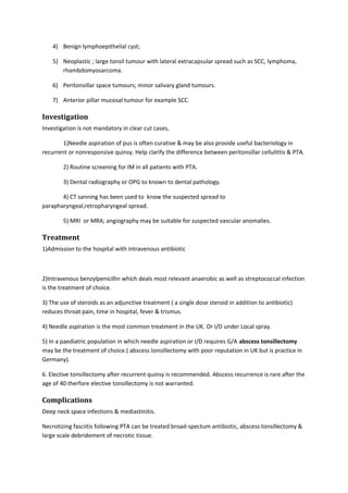 2)acute &chronic pharyngeal abscess | DOC