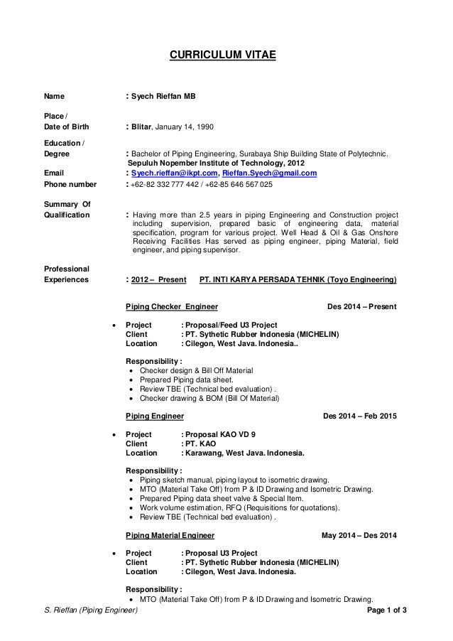 Cv Syech Rieffan Mb