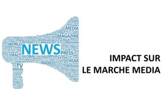 IMPACT SUR
LE MARCHE MEDIA
 