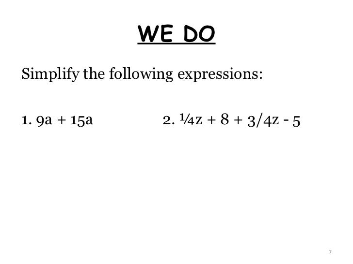 Adding And Subtracting Monomials