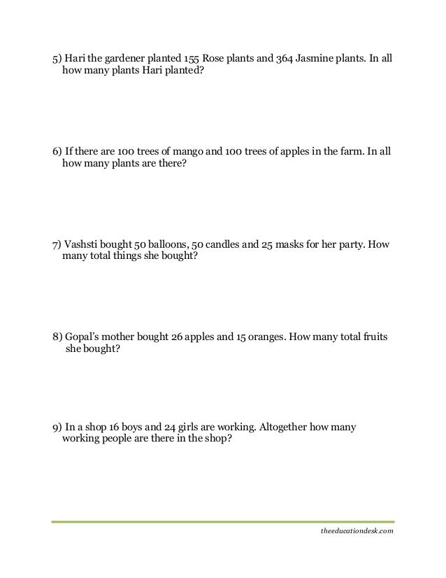 Plants math worksheets unit rates