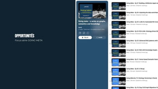 OPPORTUNITÉS
Focus série GOING META
 