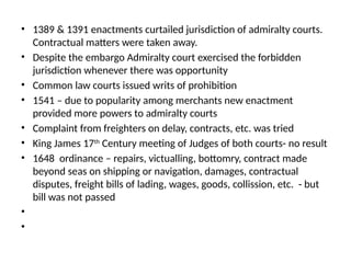 2 nd class lecture on Admiralty Law 2 ppt | PPTX