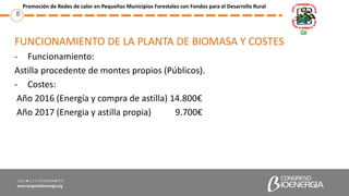 Promoción de Redes de calor en Pequeños Municipios Forestales con Fondos para el Desarrollo Rural
FUNCIONAMIENTO DE LA PLA...