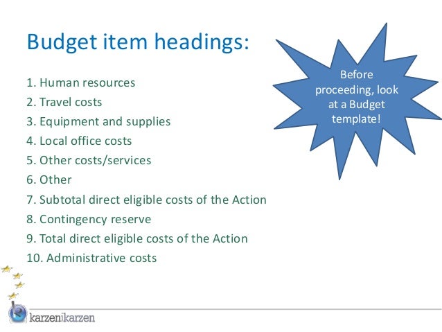 office budget template