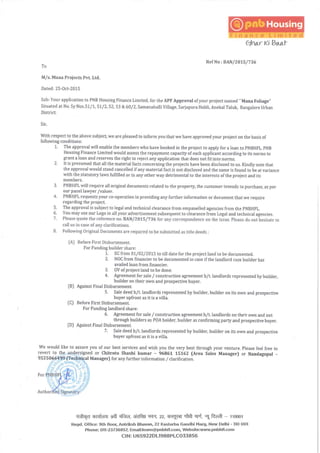 Approval Letter For PNB
