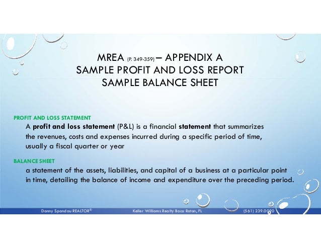 sticking to the budget model and controlling your costs realtor profit and loss statement