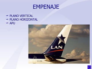 EMPENAJE PLANO VERTICAL PLANO HORIZONTAL APU 