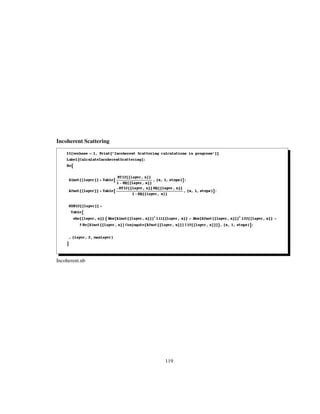 Incoherent Scattering
Incoherent.nb
119
 