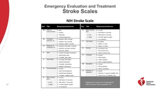 Stroke Code Scale ACUTE Cerebrovascular accident and Stroke guidelines | PDF