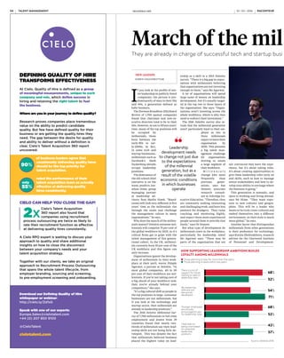 CASE STUDY: PwC
PwC, the largest professional
services firm in the world and
one of the big four auditors,
employs some 20,000 people
in the UK of whom 66 per cent
are millennials.
“We know that our millennials
want to be invested in, and
their development needs to be
relevant and personalised for
them,” says Louise Brownhill,
PwC’s chief learning officer.
“There is a big increase in
gamification and mobile
learning, and we know our
millennial population want to
learn on the go.”
As a result, PwC has
developed an online game,
to be launched in April, for
its employees to be able
to experiment with their
leadership style and approach
within a simulated environment.
“We’ve developed project
management simulation to
allow our learners to be project
management leaders and the
simulation provides feedback
relevant to the learner,” says
Ms Brownhill.
PwC is investing in leadership
capability at an early point in
the millennial’s career as this
reflects the complexity and
pace of change that people will
have to deal with at all levels of
the organisation.
Ms Brownhill adds: “The
technical skills within
professional services are
critical, but we’re also
focusing on softer skills such
as leadership.”
This year, the firm developed
an 18-month leadership
programme for its newly
promoted staff to provide
them with a strong foundation
in leadership skills and help
millennials pro-actively plan
their careers.
“Part of the emphasis is on
our people building broader
networks and also focusing
on developing their own
resilience, which is increasingly
an issue because of the
complex world we live in,” Ms
Brownhill concludes.
Share this article online via
raconteur.net
I
f you look at the profile of sen-
ior leadership in publicly listed
companies, the picture is pre-
dominantly of men in their 50s
and 60s, a generation defined as
baby boomers.
The NormanBroadbent2014Board
Review of 1,700 quoted companies
found that chairman and non-ex-
ecutive directors tend to be in their
60s. However, in ten to fifteen years’
time, many of the top positions will
be occupied by
millennials, those
born between the
early-80s to ear-
ly-2000s. In fact,
in some tech and
startup businesses,
millennials such as
Facebook’s Mark
Zuckerberg already
occupy leadership
positions.
The dominance of
the old-school chief
executive is on the
wane, predicts Jon-
athan Hime, group
managing partner
at leadership ad-
visory firm Marlin Hawk. “Board-
rooms will look very different in five
years’ time as the millennials rise
through the ranks and challenge
the management culture in many
organisations,” he says.
Why does the march of the millen-
nials matter? Deloitte estimate mil-
lennials will comprise 75 per cent of
the global workforce by 2025, so it’s
critical firms get to grips with the
talent management of this genera-
tional cohort. In the UK, millenni-
als currently form 35 per cent of the
UK workforce and this figure can
only increase.
Organisations ignore the develop-
ment of millennials in their work-
place at their peril, warns Dimple
Agarwal, a partner at Deloitte. “In
most global companies, 40 to 50
per cent of their workforce are mil-
lennials. If you’re not taking care of
a big chunk of your workforce now,
then you’re already behind your
competitors,” she says.
“It’s a big cultural shift as people in
the top positions in large, consumer
businesses are not millennials, but
if you look at the technology and
startup sector, then millennials are
already in leadership positions.”
The 2016 Deloitte Millennial Sur-
vey of 7,700 millennials in full-time
employment and drawn from 29
countries found that nearly two-
thirds of millennials say their lead-
ership skills are not being fully de-
veloped. This was despite the fact
that millennials believed business
placed the highest value on lead-
March of the mil lennials seems unstoppable
They are already in charge of successful tech and startup busi nesses, but the millennial generation have their sights on other top corporate jobs
NEW LEADERS
KAREN HIGGINBOTTOM
Mark Zuckerberg,
the 32-year-old
chief executive of
Facebook, is one
of the most well-
known millennial
business leaders
ership as a skill in a 2015 Deloitte
survey. “There is a big gap in expec-
tations with millennials believing
that organisations are not investing
enough in them,” says Ms Agarwal.
A lot of organisations will spend
large sums of money on leadership
development, but it’s usually target-
ed at the top two to three layers of
the organisation. She says: “Organ-
isations aren’t investing across the
whole workforce, which is why they
need to redirect their investment.”
The 2016 Deloitte survey also re-
veals that the millennial generation
aren’t particularly loyal to their em-
ployer as two in
three millennials
expect to leave their
organisation by
2020. This presents
a big talent man-
agement challenge
for organisations
striving to retain
a large segment of
their workforce.
M i l l e n n i a l s
change jobs more
frequently than
previous gener-
ations, says Sue
Honoré, associate
research consult-
ant at Ashridge Ex-
ecutive Education. “Therefore, they
are constantly seeking interesting
and challenging work, and have less
patience for drudgery. They value
coaching and mentoring highly,
and expect those more experienced
people around them to provide that
freely,” says Dr Honoré.
But what type of development do
millennials crave in the workplace,
particularly for leadership roles?
Ms Agarwal says: “There may be
parts of the organisation that are
not convinced they have the expe-
rience, but it’s about taking risks.
It’s about creating opportunities to
give them leadership roles early on
and skills, such as how to manage
senior stakeholders and how to de-
velop your ability to envisage where
the business is going.”
This generation is nomadic, and
open to working and living abroad,
says Mr Hime. “They want expo-
sure to new cultures and geogra-
phies. This will be a leader who
wants to be truly cross-cultural and
embed themselves into a different
environment, so their style is much
more global,” he says.
Another factor that distinguishes
millennials from other generations
is their preference for technology,
says Ksenia Zheltoukhova, research
adviser for the Chartered Institute
of Personnel and Development.
Leadership
development needs
to change not just due
to the expectations
of the millennial
generation, but as a
result of the volatile
economic conditions
in which businesses
operate
TALENT MANAGEMENT raconteur.net04 RACONTEUR RACONTEUR raconteur.net 05TALENT MANAGEMENT10 / 03 / 2016 10 / 03 / 2016
Getty
“They want to access information
quickly and want more real-time
feedback, so organisations need to
develop learning on the job rather
than going on a course,” she says.
The development of millennials
needs to resonate with them and
not just be linked to financial per-
formance, Omid Aschari, profes-
sor of strategic management at the
Institute of Management, Univer-
sity of St Gallen, in Switzerland,
observes. “They don’t buy into the
fairy tale that as long as the balance
sheet is fine, direct and indirect
stakeholders benefit as well,” he
says. “Millennials are more sensi-
tive to the way the organisations
assume responsibility beyond its
own wellbeing. They want to see
the wider impact on society and the
wider environment.”
However, it’s important not to
push away other generations by
catering solely to the needs of your
millennial workforce, warns Nico-
la McQueen, managing director of
Capita Resourcing. “One size does
not fit all,” she says. “While they
may require a different approach,
it’s important not to alienate other
generations in the business and in-
stead use millennials as agents for
change in the leadership develop-
ment process. Talent identification
programmes should be mapped
across all generations in the busi-
ness in order to be effective.”
Leadership development needs to
change not just due to the expecta-
tions of the millennial generation,
but as a result of the volatile eco-
nomic conditions in which busi-
nesses operate, says Dr Bernd Vogel,
associate professor of leadership
and organisational behaviour at
Henley Business School. “It’s about
more stretch assignments and on-
the-job learning especially if you
have a business environment that
is ambiguous and volatile,” he says.
The rapid pace of change in the
business world will mean that mil-
lennial leaders, in fact any business
leader, will have to be adaptable
and inclusive, argues Ms Agarwal.
“One of the crucial leadership qual-
ities needed by future leaders will
be the ability to embrace different
cultures and diversity of thinking,
and the ability to change.”
The millennial generation is all
about “mindful” leadership with a
focus on values, conduct and peo-
ple, says Mr Hime. “They thrive
on building and motivating teams.
They want to develop themselves
and their colleagues. They are con-
structive agitators, with a remark-
able ability to achieve goals in a
shifting environment.”
Ms Zheltoukhova believes that
millennial leaders will be interest-
ed in a wide range of outcomes from
leadership, not purely financial.
“Millennials are much more inclu-
sive in their approach and they’re
not just thinking about the bot-
tom-line outcomes, but the social
outcomes as well,” she says.
This preference for ethical leader-
ship is reflected in the 2016 Deloitte
Millennial Survey which found that
87 per cent of millennials believe
that the success of a business should
be measured in terms of more than
just its financial performance.
Millennial leaders will be highly
networked and far more entrepre-
neurial, Dr Honoré predicts. “They
will look for personal value in any
role and probably switch loyalties
quickly if they feel they are not
gaining from their work,” she says.
“They may be less skilled at face-to-
face people skills and the commu-
nication of tough messages, which
may impact their effectiveness as
leaders. However, the best of this
generation will be very successful
and exploit the skills they have de-
veloped in their lives, and pick up
those they may have missed out on
compared to previous generations.”
One of the challenges facing mil-
lennial leaders is that there will
be multiple generations in a work-
place, Ms Agarwal points out. She
says: “Leaders will have to be ad-
aptable and inclusive as they will
have to deal with four generations
in the workplace. A lot of older
workers are rejoining the work-
force, and organisations need to
think about multiple ways of de-
livering learning and development
as it’s not just about developing the
millennial generation.”
Mr Hime believes that the emer-
gence of millennial leaders will
challenge organisations’ talent
management practices. “Organ-
isations will need to adapt to the
emergence of these millennial lead-
ers otherwise they will struggle to
pass on the baton,” he says. “Some
boards already look and feel com-
pletely renewed. Others have recog-
nised the need for change and are
taking action. The ego-obsessed,
hierarchical boards of old are sim-
ply not suited to the post-recession
culture of businesses today.”
HOW MUCH CONTROL MILLENNIALS FEEL
THEY HAVE OVER THEIR CAREER PATH
Source: Deloitte 2016
Don’t know
2%
It is totally
controlled
by others or
events outside
my control
3%
It is mainly
influenced by
others or events
outside my control
18%
I have a large degree
of control, but not
complete control
48%
I have
total
control
29%
HOW SUPPORTING LEADERSHIP AMBITIONS BUILDS
LOYALTY AMONG MILLENNIALS
Source: Deloitte 2016
There is a lot of
support for those
wishing to take on
leadership roles
My leadership
skills are not
being fully
developed
Younger employees
are actively
encouraged to aim
for leadership roles
I feel that I’m
being overlooked
for potential
leadership
positions
68%
Those planning to stay for more than five years
Those planning to leave within two years
52%
54%
71%
68%
52%
42%
57%
 