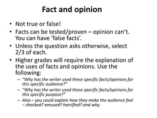 Fact and Opinion | PDF