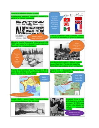 Historieta Segunda Guerra Mundial